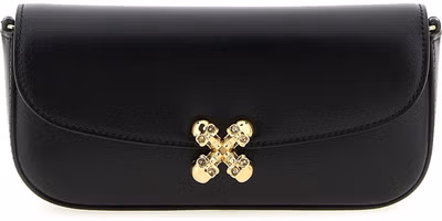 Black Calfskin Crossbody Bag