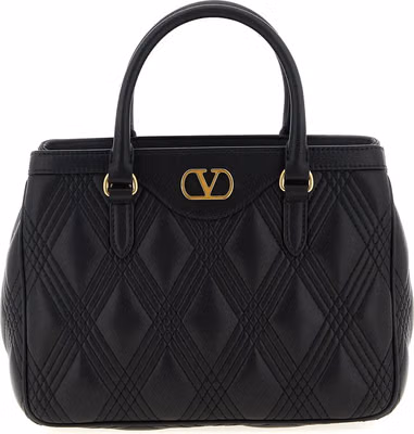 Black Lamb Leather Handbag