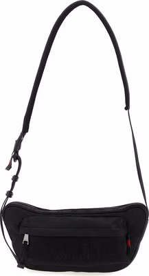 Black Polyester Crossbody Bag