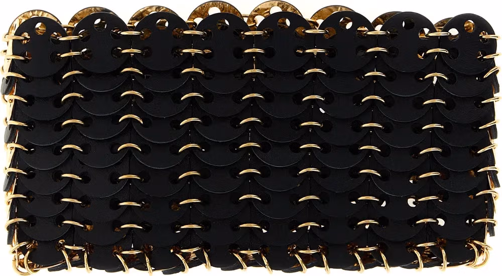 Paco Rabanne Black Calfskin Crossbody Bag