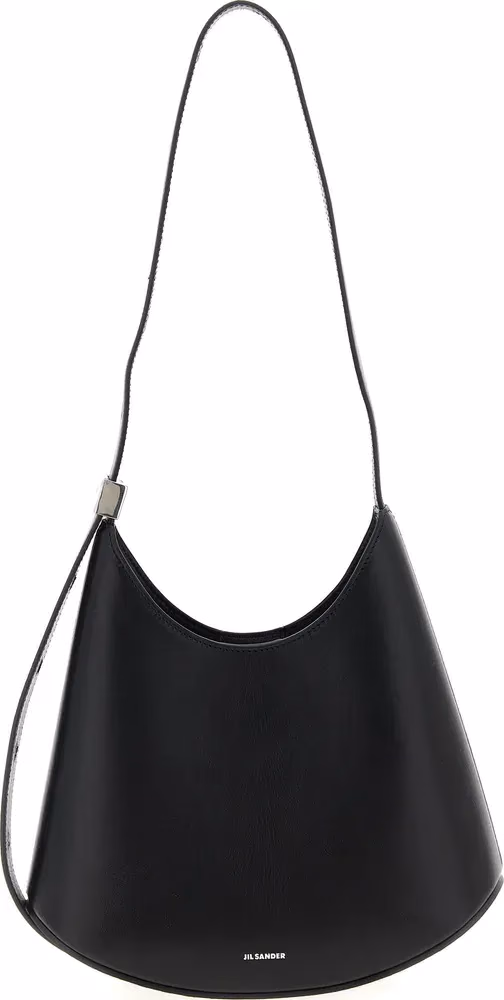 Jil Sander Black Bovine Leather Shoulder Bag