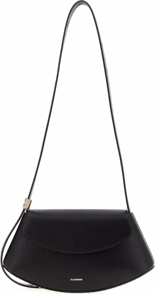 Jil Sander Black Bovine Leather Crossbody Bag