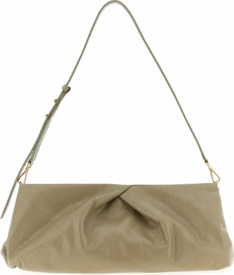 Bicolor Calfskin Clutch Bag