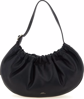 Black Polyethylene Shoulder Bag