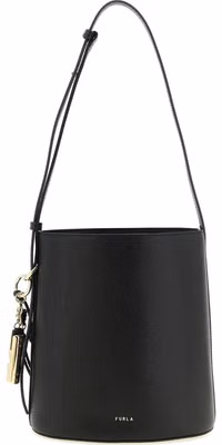 Black Calfskin Shoulder Bag