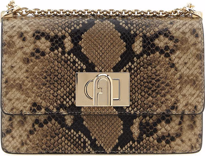 Gray Goatskin Crossbody Bag