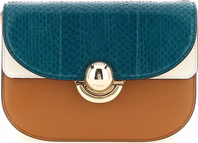 Multicolor Lamb Leather Crossbody Bag
