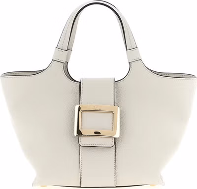 Gray Calfskin Tote Bag