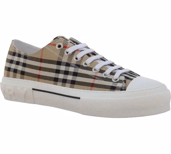 Burberry Brown Cotton Sneakers
