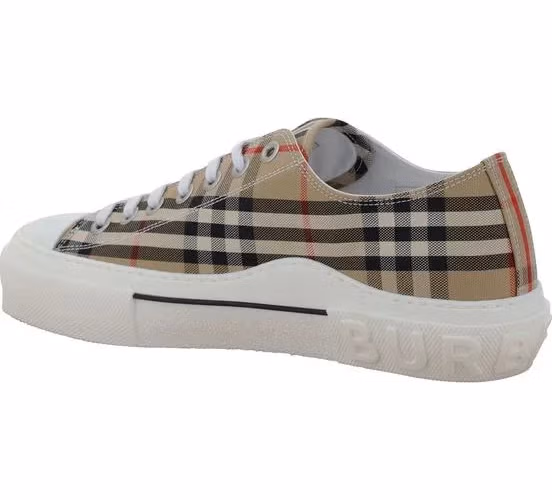 Burberry Brown Cotton Sneakers