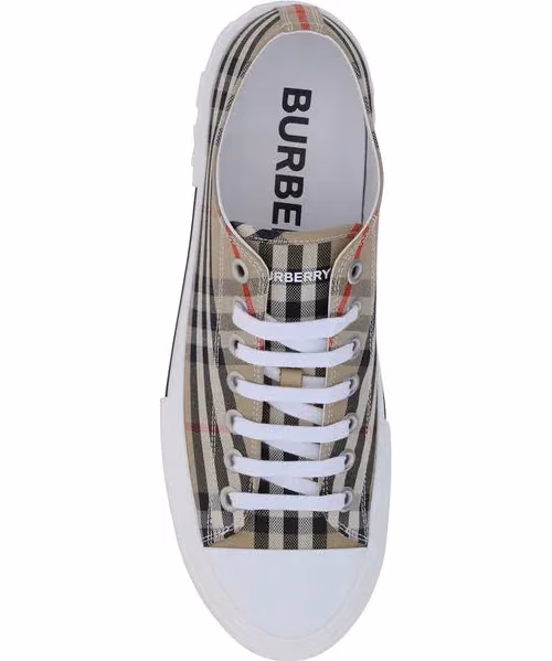 Burberry Brown Cotton Sneakers