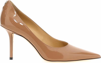 Beige Calfskin High Heel Pumps