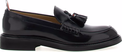 Black Calfskin Slip-On Loafers