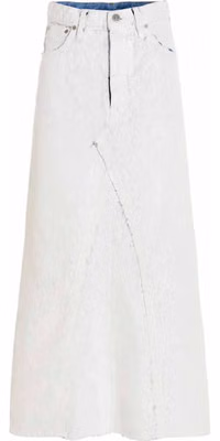 White Cotton Mini Skirt