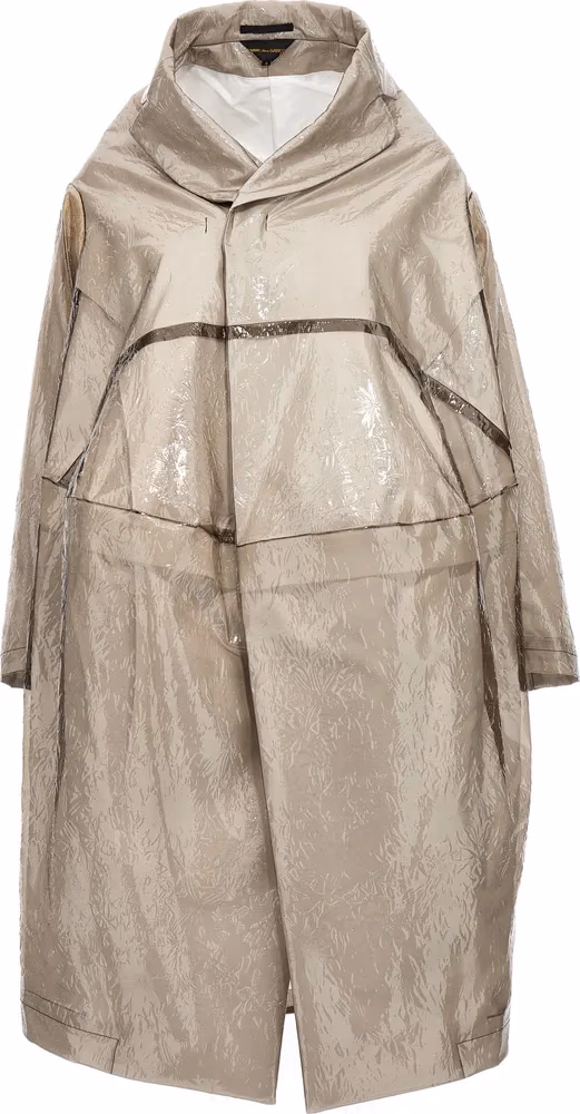Comme Des Garçons Gray Polyethylene Coat