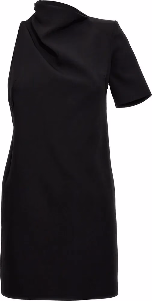 Sportmax Black Viscose Short Dress