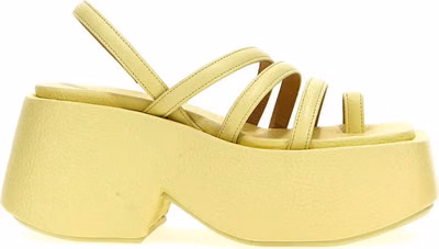 Bicolor Calfskin Stiletto Heel Sandals