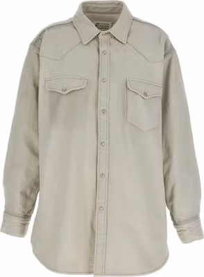 White Cotton Denim Jacket
