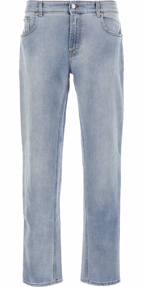 Department 5 Blue Cotton Slim Fit Jeans