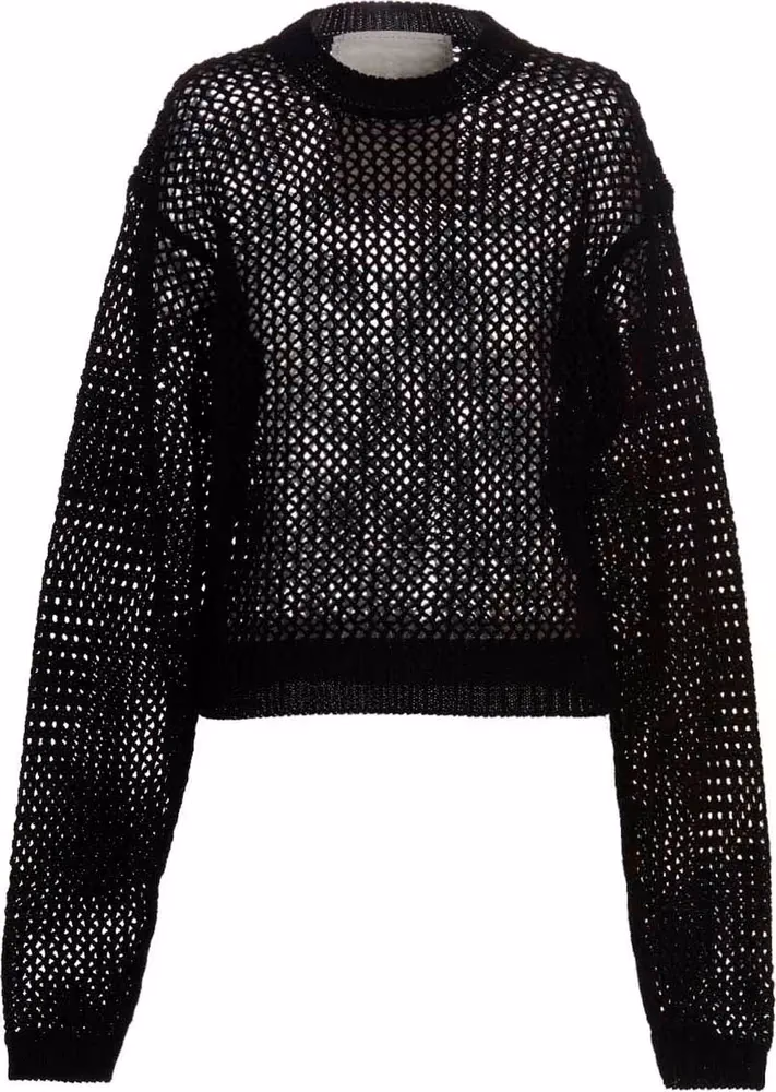RAMAEL Black Cotton Cardigan