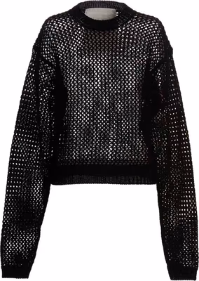 Black Cotton Cardigan