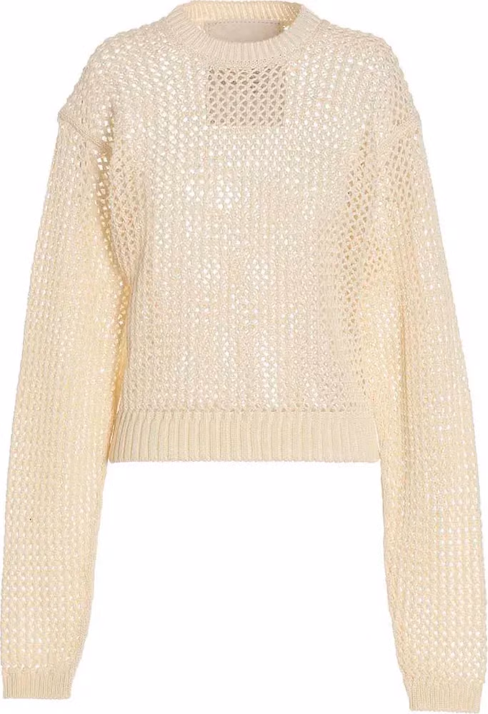 RAMAEL White Cotton Cardigan