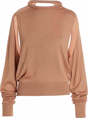 Beige Silk Cardigan
