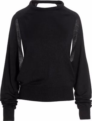 Black Silk Cardigan