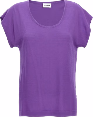 Purple Viscose T-Shirt