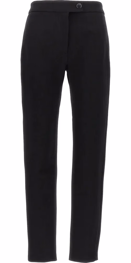 Ferragamo Black Elastane Skinny Pants