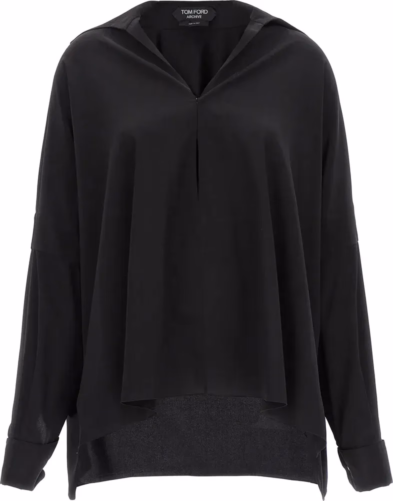 Tom Ford Black Silk Blouse