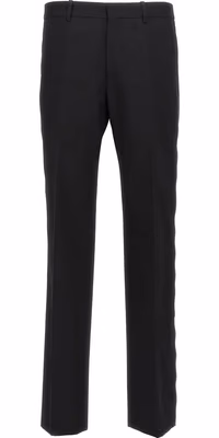 Black Virgin Wool Dress Pants