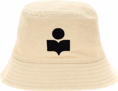 Beige Cotton Bucket Hat