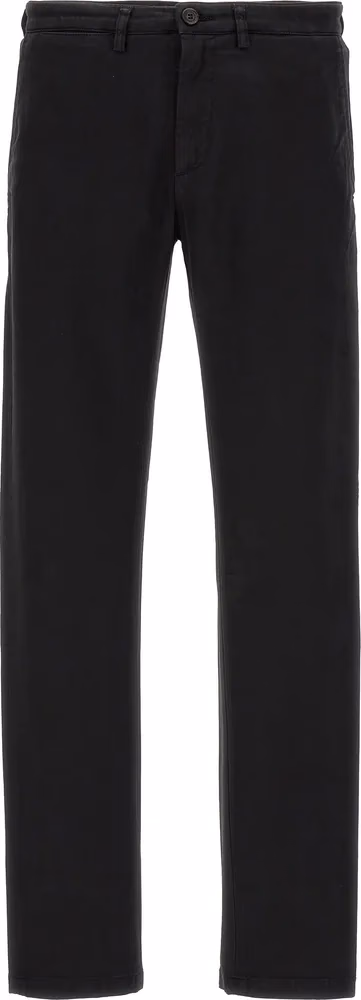 Department 5 Black Cotton Casual Pants
