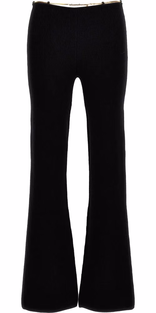 Alexander Wang Black Wool Casual Pants