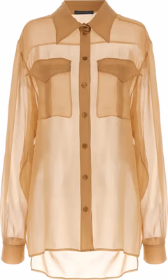 Beige Silk Blouse