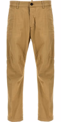 Beige Cotton Chino Pants