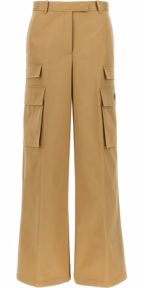 Versace Beige Cotton Cargo Pants