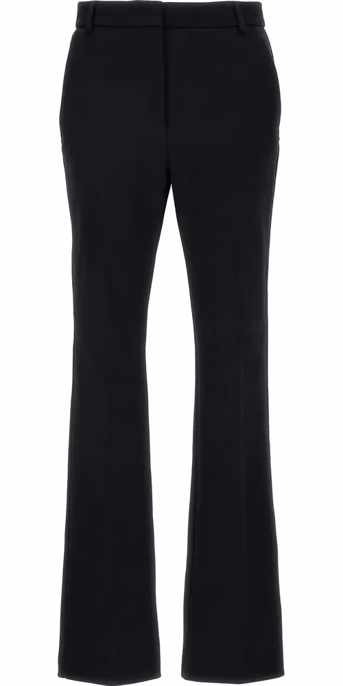 Sportmax Black Cotton Casual Pants