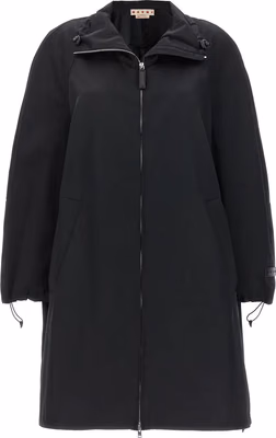 Black Polyester Parka