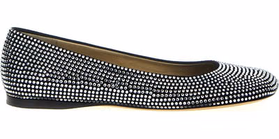Black Goatskin Ballet Flats