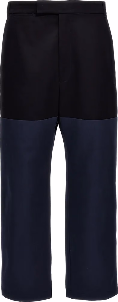 Thom Browne Blue Cotton Casual Pants