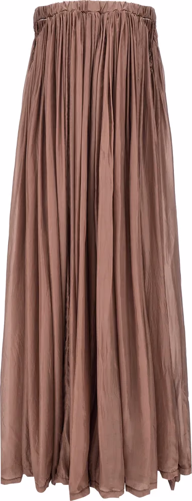 Rick Owens Multicolor Silk Long Dress