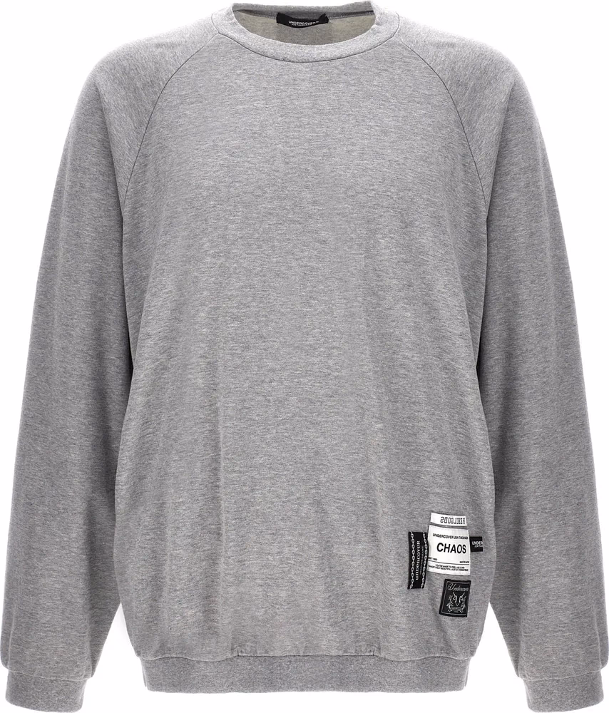 Undercover Gray Cotton Sweatshirt