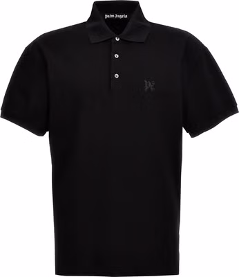 Black Polyester Polo Shirt