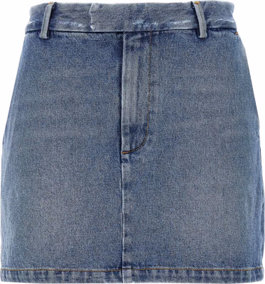 Blue Cotton Long Skirt