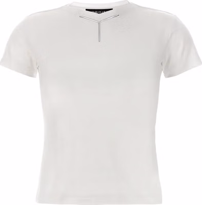 White Viscose T-Shirt
