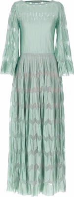 Bicolor Viscose Long Dress