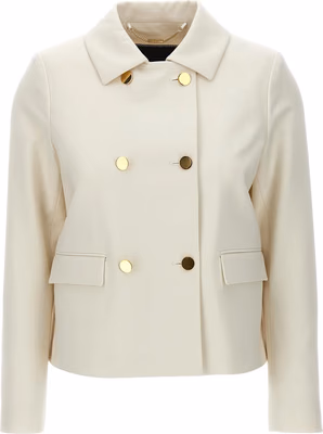 White Virgin Wool Full-Length Jacket