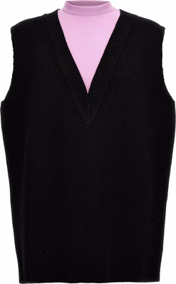 Multicolor Wool Sleeveles Sweater